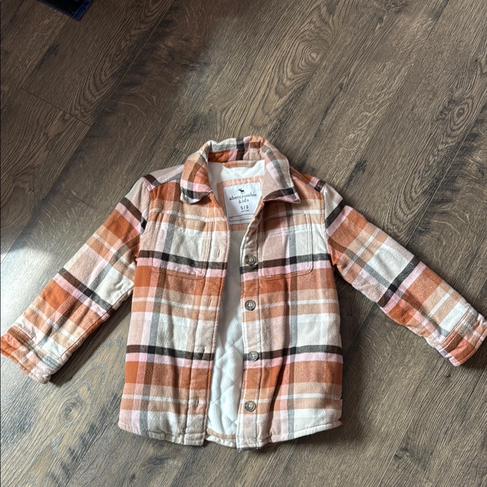 Abercrombie kids barn jacket flannel